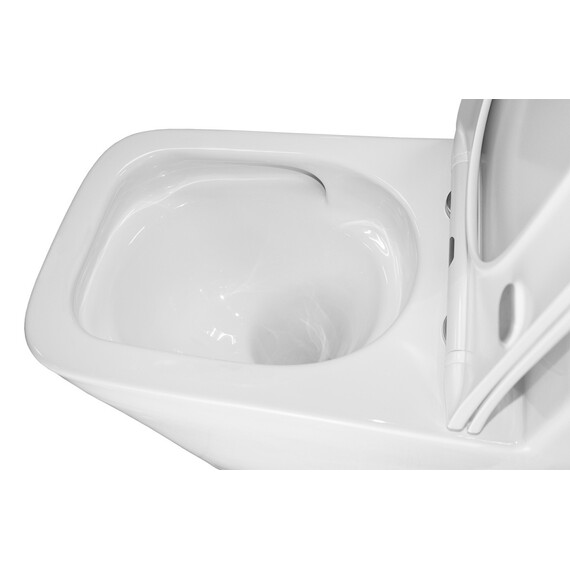 Унитаз-моноблок безободковый Azario Avanti AZ-6203 с быстросъемным сиденьем микролифт (система смыва торнадо) - фото 12