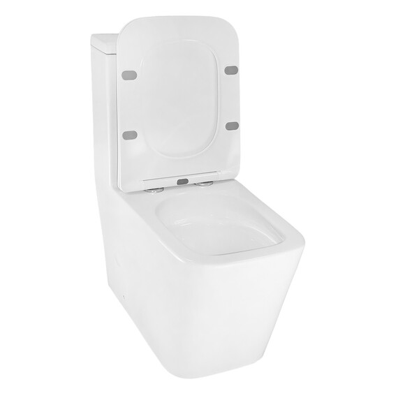 Унитаз-моноблок безободковый Azario Avanti AZ-6203 с быстросъемным сиденьем микролифт (система смыва торнадо) - фото 6