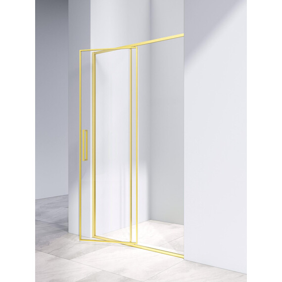 Душевая дверь Vincea Slim 120 см VDP-4SL120CLG (стекло 8 мм) золото/прозрачное - фото 3
