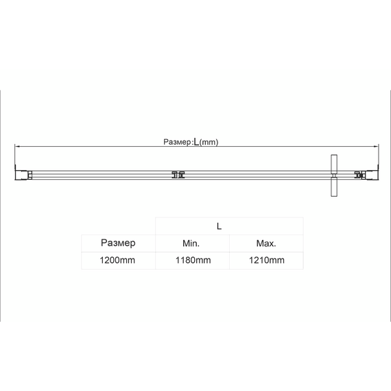 Душевая дверь Vincea Slim 120 см VDP-4SL120CL (стекло 8 мм) хром/прозрачное - фото 5