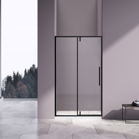 Душевая дверь Vincea Slim-N 120 см VDP-4SN120CLB, чёрный/прозрачное - фото 