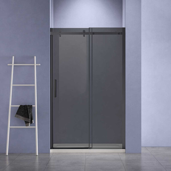 Душевая дверь Vincea Como-N 140 см VDS-4CN140CGB (стекло 8 мм) чёрный/тонировнное - фото 