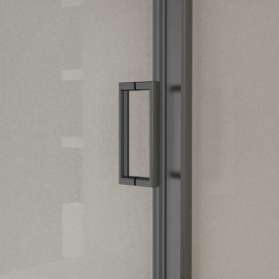 Душевая дверь Vincea City 150 см VDS-5CT150CLGM, вороненая сталь/прозрачное - фото 2