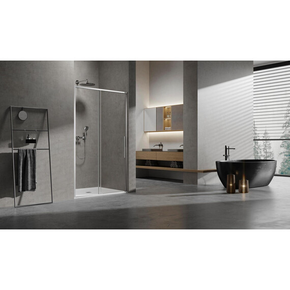 Душевая дверь Vincea Slim 130 см VDS-6SL130CL (стекло 8 мм) хром/прозрачное - фото 2