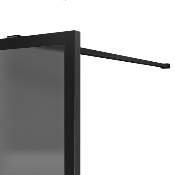 Душевая перегородка Vincea Walk-In 100 см VSW-1HP100GFB (стекло 8 мм) чёрный/тонированное - фото 3