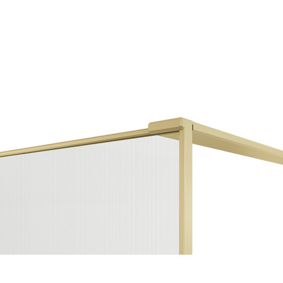 Душевая перегородка Vincea Walk-In 100 см VSW-7HS100GWG (стекло 8 мм) золото/ламинированное с золотыми нитями - фото 3