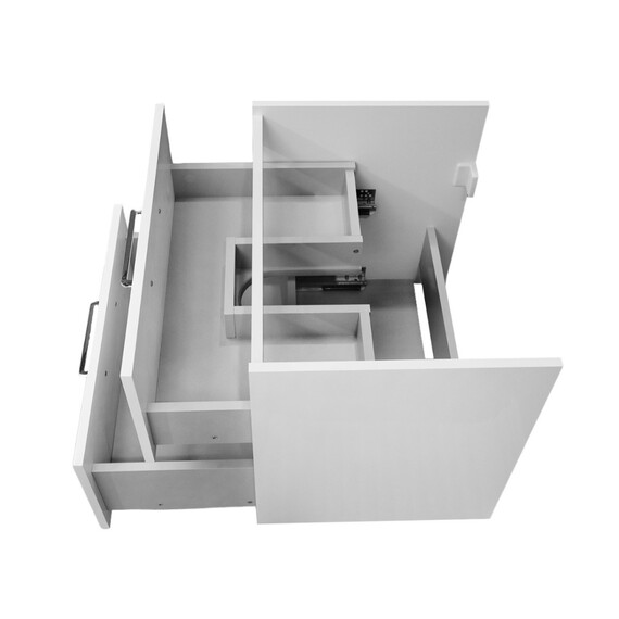 Тумба подвесная с раковиной Azario Ника 60 см CS00106461 (раковина Monte Neo 60) белый глянцевый - фото 7