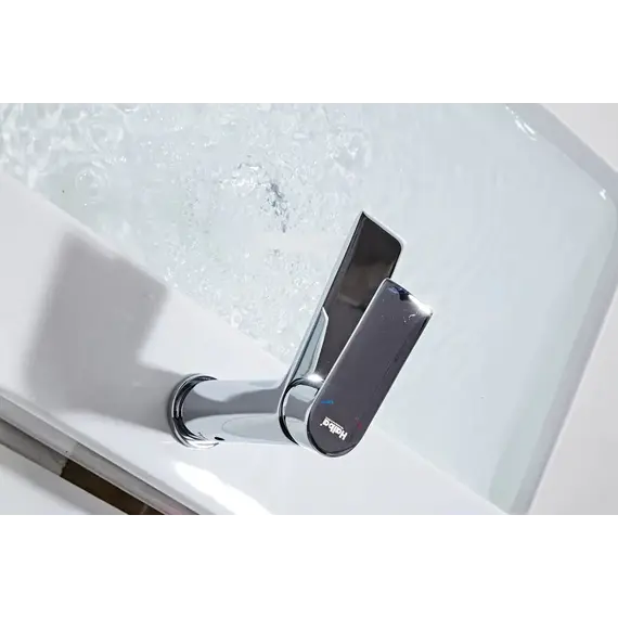 Душевой комплект Haiba: Душевая стойка HB24505 + смеситель для раковины HB10505, цвет хром - фото 12