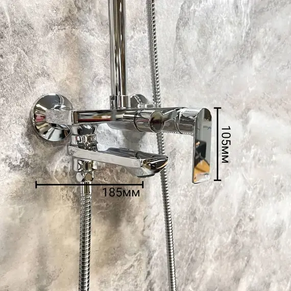 Душевая стойка с поворотным изливом Haiba HB24505 - фото 4