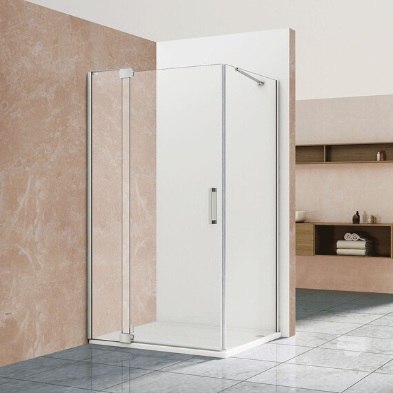 Душевое ограждение Vincea Extra 110-120x100 см VSR-1E111210CL (стекло 8 мм) хром/прозрачное - фото 