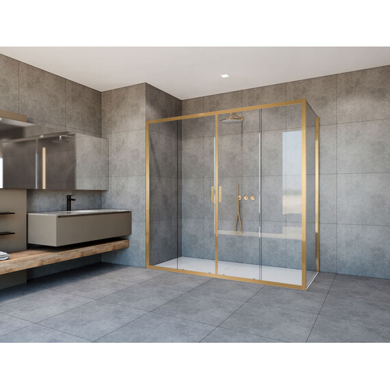 Душевое ограждение Vincea Garda 170x90 см VSR-1G29017CLG, золото/прозрачное - фото 2