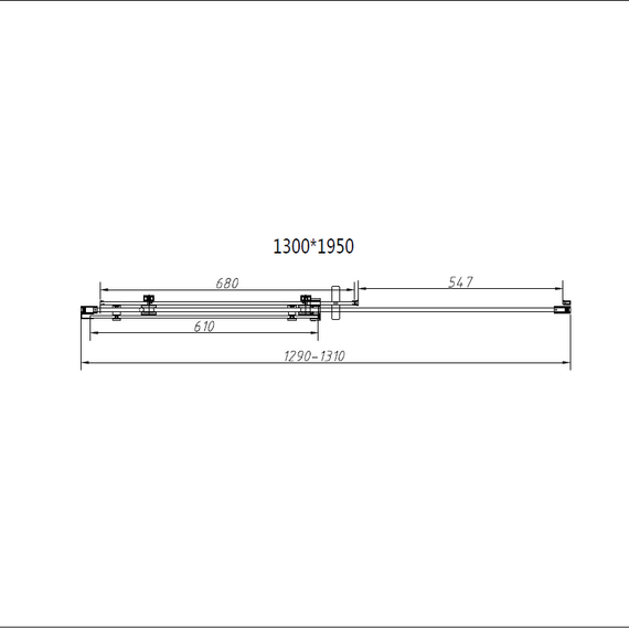 Душевое ограждение Vincea Como-N 130x100 см VSR-4CN1013CGB (стекло 8 мм) чёрный/тонированное - фото 6