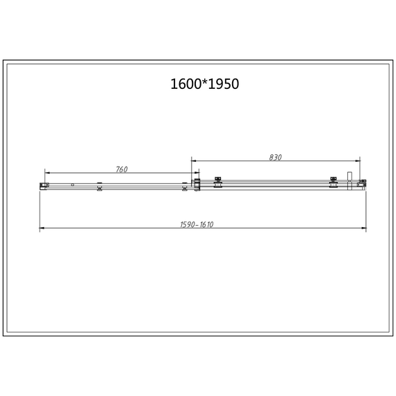 Душевое ограждение Vincea Como-N 160x100 см VSR-4CN1016CL (стекло 8 мм) хром/прозрачное - фото 7