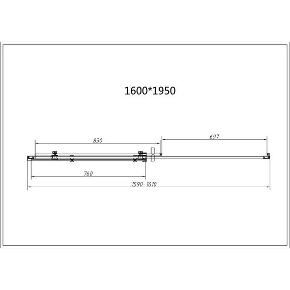 Душевое ограждение Vincea Como-N 160x100 см VSR-4CN1016CL (стекло 8 мм) хром/прозрачное - фото 6