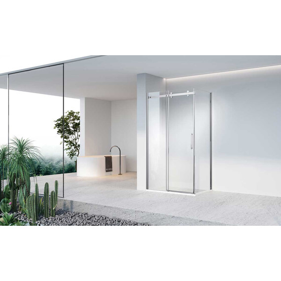 Душевое ограждение Vincea Como-N 120x80 см VSR-4CN8012CL (стекло 8 мм) хром/прозрачное - фото 2