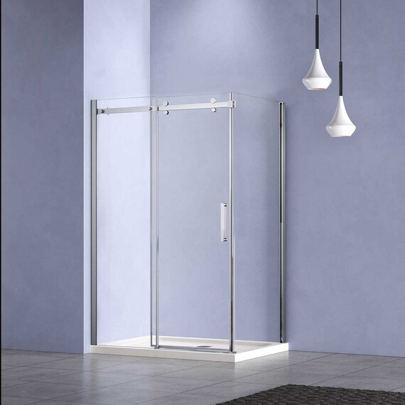 Душевое ограждение Vincea Como-N 120x90 см VSR-4CN9012CL (стекло 8 мм) хром/прозрачное - фото 3