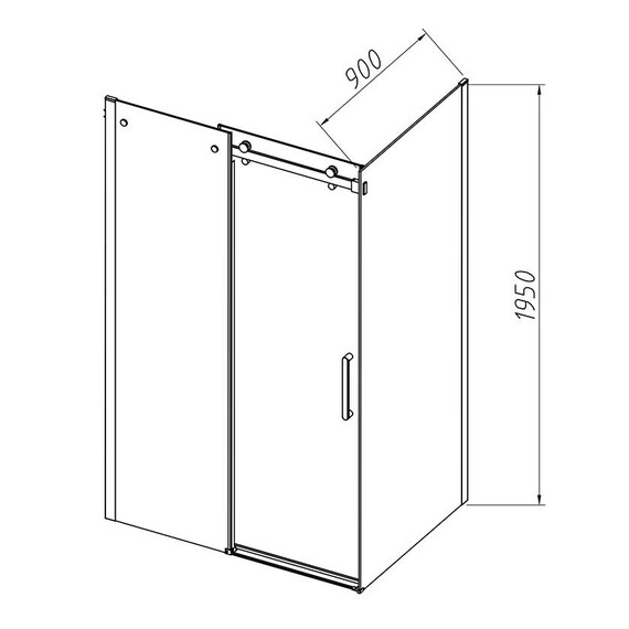 Душевое ограждение Vincea Como-N 120x90 см VSR-4CN9012CL (стекло 8 мм) хром/прозрачное - фото 8
