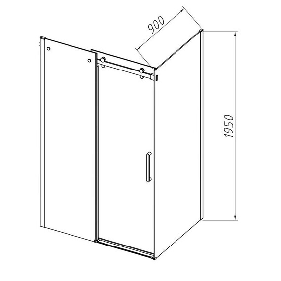 Душевое ограждение Vincea Como-N 160x90 см VSR-4CN9016CGB (стекло 8 мм) чёрный/тонированное - фото 8