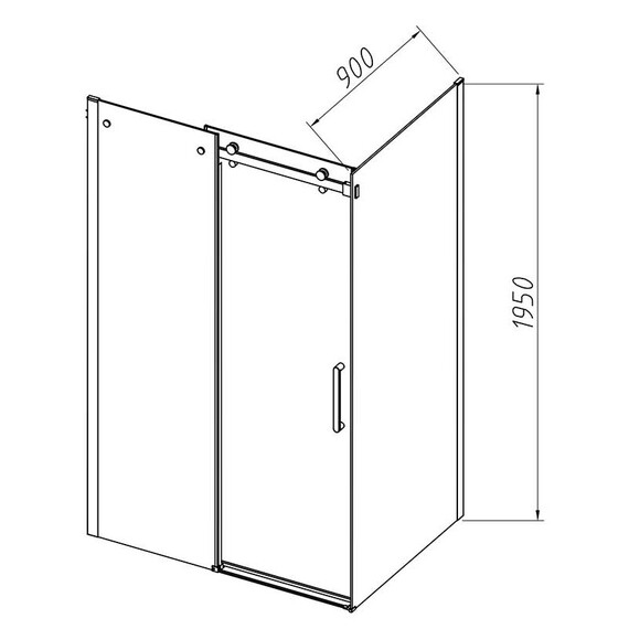 Душевое ограждение Vincea Como-N 160x90 см VSR-4CN9016CL (стекло 8 мм) хром/прозрачное - фото 8