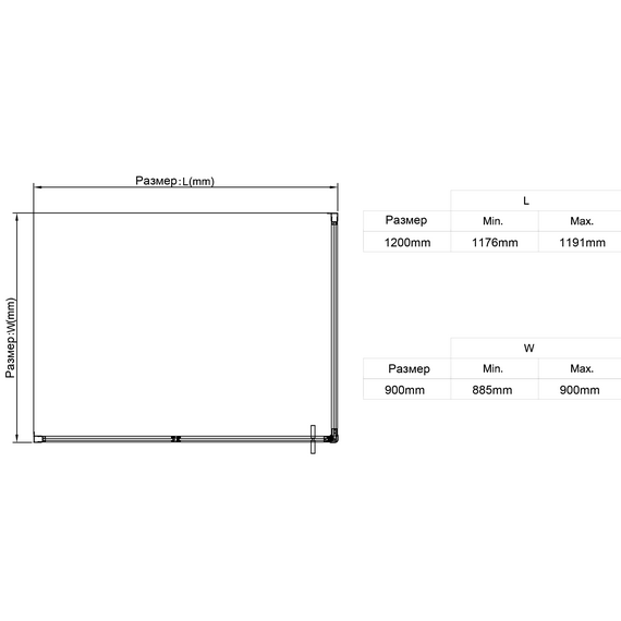 Душевое ограждение Vincea Slim 120x90 см VSR-4SLP9012CLG (стекло 8 мм) золото/прозрачное - фото 5