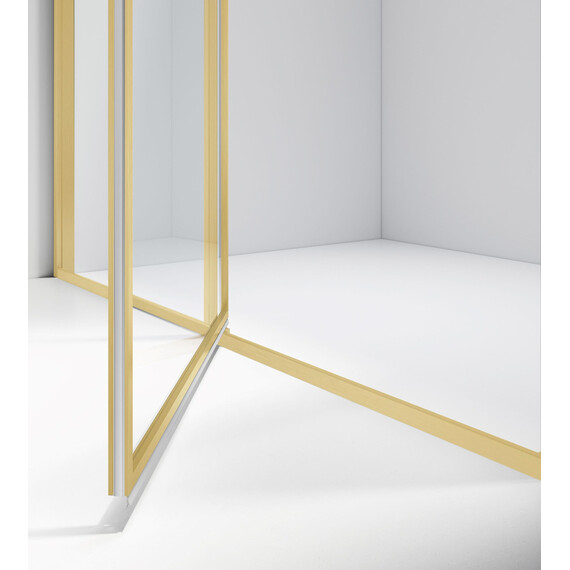 Душевое ограждение Vincea Slim 120x90 см VSR-4SLP9012CLG (стекло 8 мм) золото/прозрачное - фото 2