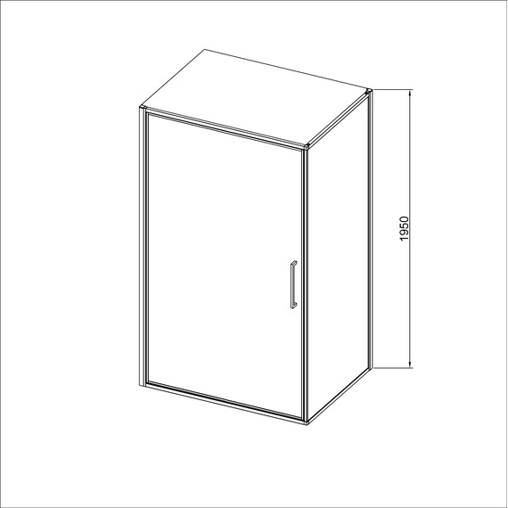 Душевое ограждение Vincea Slim 90x90 см VSR-4SLP9090CLGM (стекло 8 мм) вороненая сталь/прозрачное - фото 3