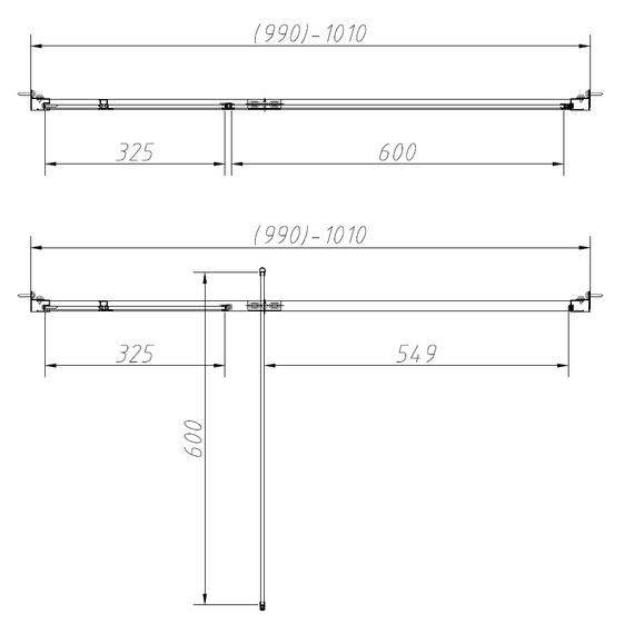 Душевое ограждение Vincea Slim-N 100x100 см VSR-4SNP1010CLGM, вороненая сталь/прозрачное - фото 4