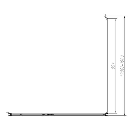 Душевое ограждение Vincea Slim-N 120x100 см VSR-4SNP1012CLGM, вороненая сталь/прозрачное - фото 5