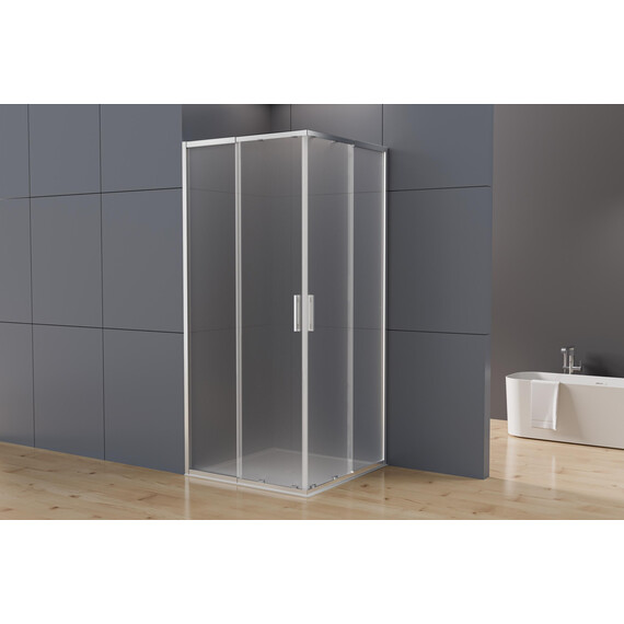 Душевое ограждение Vincea Rapid-N 80-90x80-90 см VSS-3RN9090E10MT, хром/текстурное - фото 5