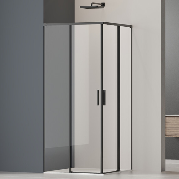 Душевое ограждение Vincea Soft 2 90x90 см VSS-3SO2900CLB, чёрный/прозрачное - фото 7