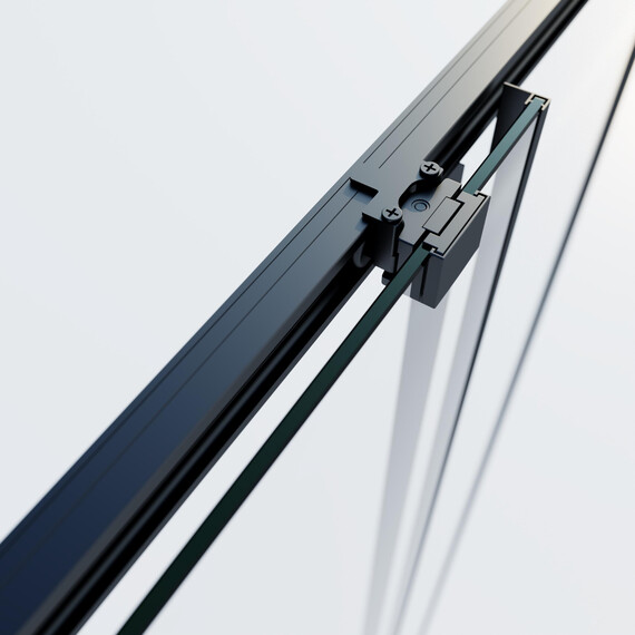 Душевое ограждение Vincea Soft 2 90x90 см VSS-3SO2900CLB, чёрный/прозрачное - фото 3