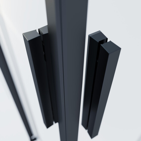 Душевое ограждение Vincea Soft 2 90x90 см VSS-3SO2900CLB, чёрный/прозрачное - фото 4