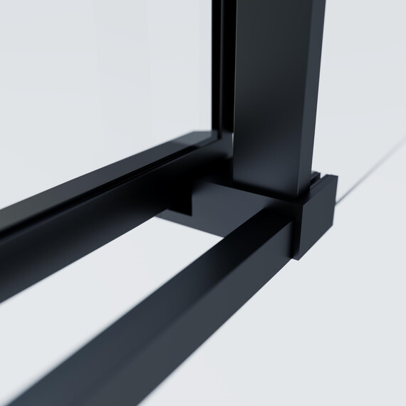 Душевое ограждение Vincea Soft 2 90x90 см VSS-3SO2900CLB, чёрный/прозрачное - фото 6