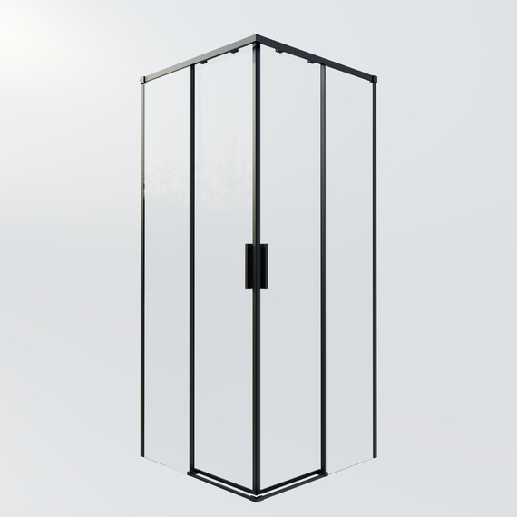 Душевое ограждение Vincea Soft 2 90x90 см VSS-3SO2900CLB, чёрный/прозрачное - фото 8