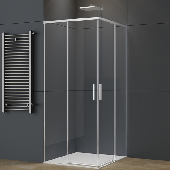 Душевое ограждение Vincea Soft 2 90x90 см VSS-3SO2900CL, хром/прозрачное - фото 