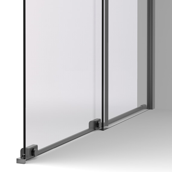 Душевая перегородка Vincea Walk-In 120 см VSW-1WSL120CLGM (стекло 8 мм) вороненая сталь/прозрачное - фото 2