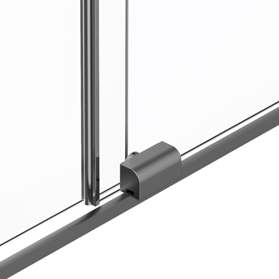 Душевая перегородка Vincea Walk-In 120 см VSW-1WSL120GSGM (стекло 8 мм) вороненая сталь/янтарь - фото 5