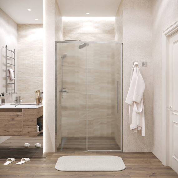 Душевая дверь Grossman  Galaxy 130 см 100.K33.01.130.10.02, хром/шиншилла - фото 4