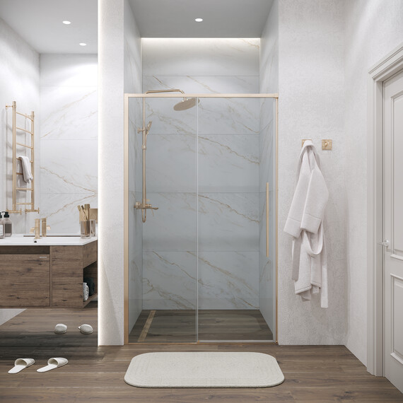 Душевая дверь Grossman  Galaxy 100 см 100.K33.01.100.32.00, золото/прозрачное - фото 4