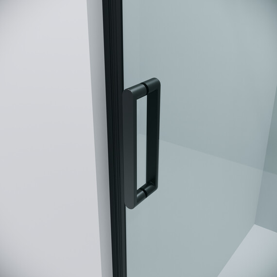 Душевая дверь Grossman  Classic 110 см 100.K33.04.110.21.00 (стекло 8 мм) чёрный/прозрачное - фото 7