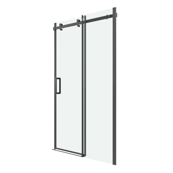 Душевая дверь Grossman  Classic 160 см 100.K33.04.160.42.00 (стекло 8 мм) оружейная сталь/прозрачное - фото 2