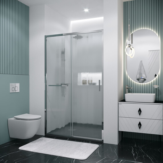 Душевая дверь Grossman  Style 130 см 100.K33.05.130.10.02, хром/шиншилла - фото 5