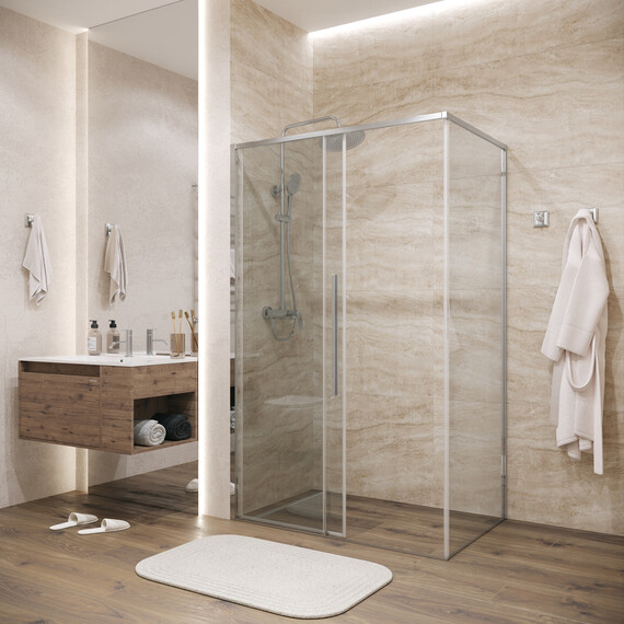 Душевое ограждение Grossman Galaxy 130х100 см 120.K33.01.1310.10.00, хром/прозрачное - фото 5