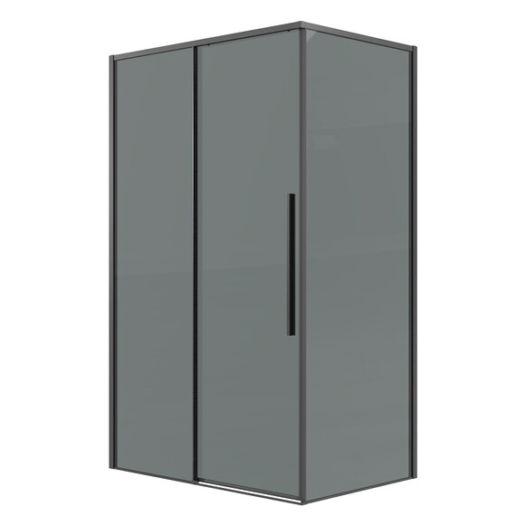 Душевое ограждение Grossman Galaxy 110х100 см 120.K33.01.1110.42.10, оружейная сталь/тонированное - фото 