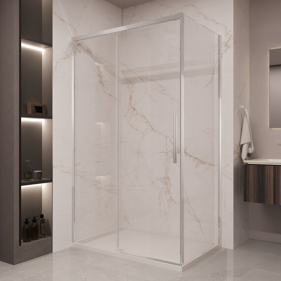 Душевое ограждение Vincea Stella 160x100 см VSR-1ST1016CL (стекло 8 мм) хром/прозрачное - фото 