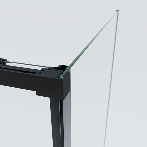 Душевое ограждение Vincea Soft 2 110x90 см VSR-3SO29011CLB, чёрный/прозрачное - фото 6