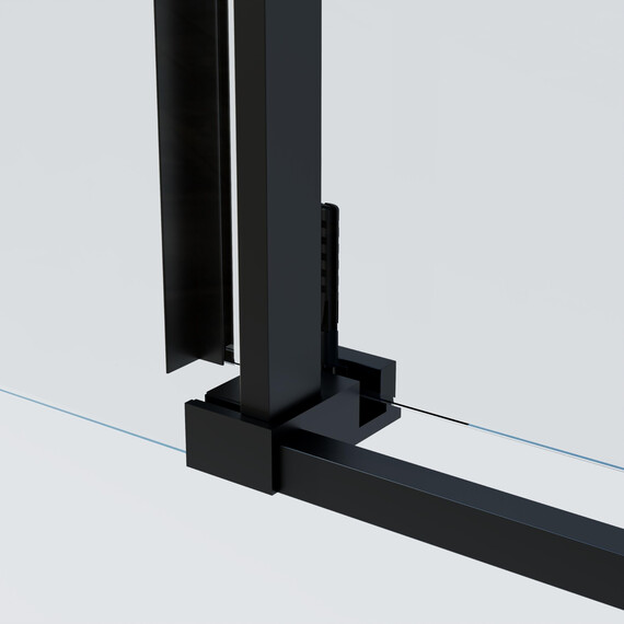 Душевое ограждение Vincea Soft 2 120x90 см VSR-3SO29012CLB, чёрный/прозрачное - фото 3