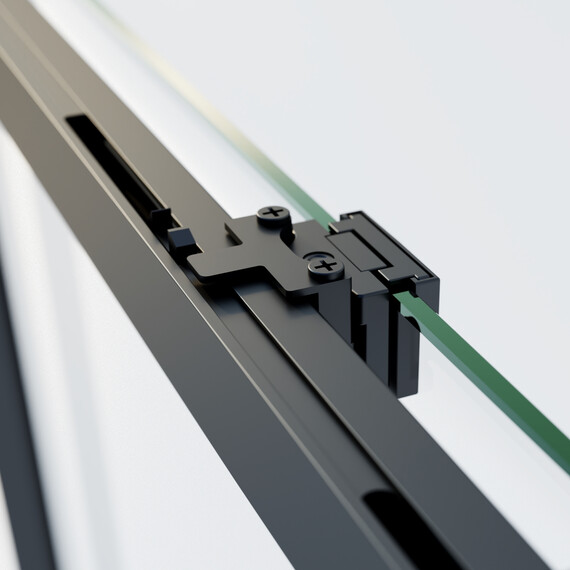 Душевое ограждение Vincea Soft 2 120x90 см VSR-3SO29012CLB, чёрный/прозрачное - фото 4