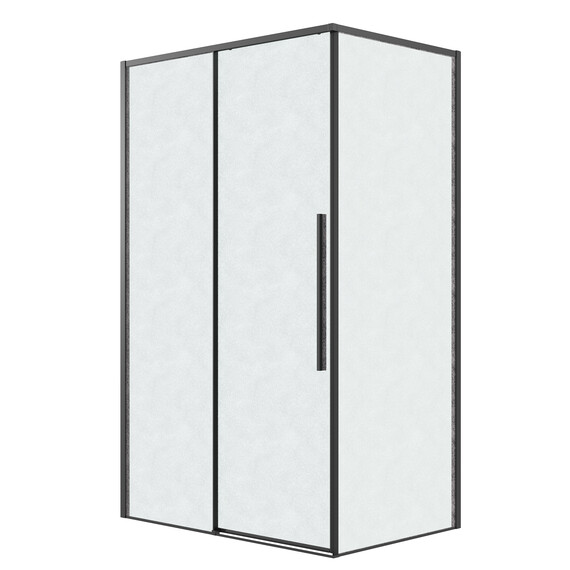 Душевое ограждение Grossman Galaxy 120х100 см 120.K33.01.1210.21.02, чёрный/шиншилла - фото 