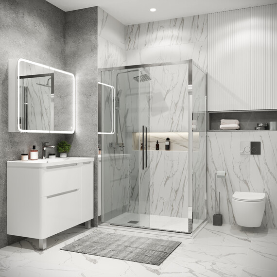 Душевое ограждение Grossman Cosmo 110х90 см 120.K33.02.1190.10.00, хром/прозрачное - фото 5